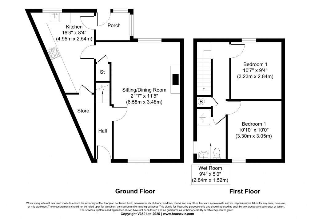 Floorplans For Victoria Street, Sutton-in-Craven