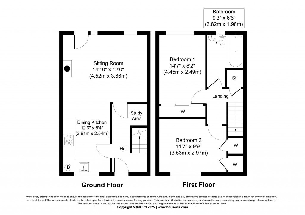 Floorplans For Willow Way, Sutton-in-Craven