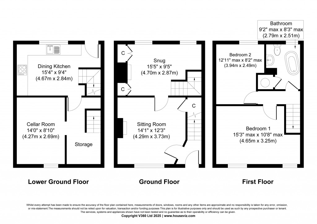 Floorplans For Keighley Road, Cowling