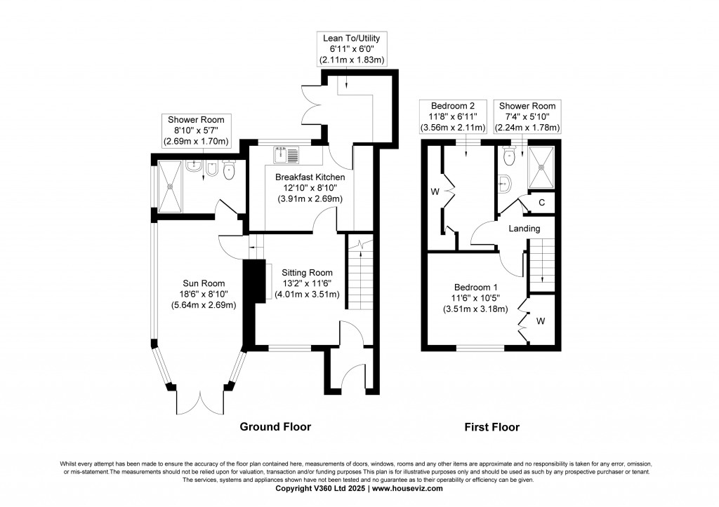 Floorplans For Shady Lane, 1 Shady Lane, Cononley