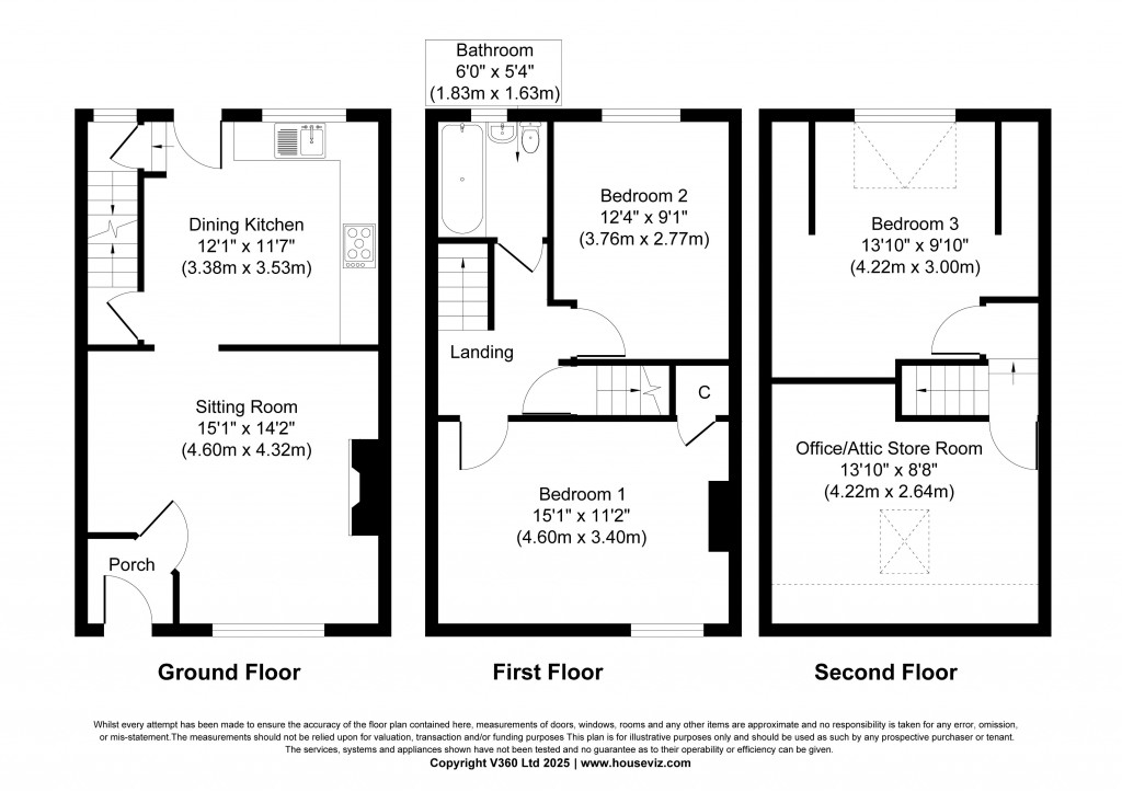 Floorplans For King Edward Street, Sutton-in-Craven