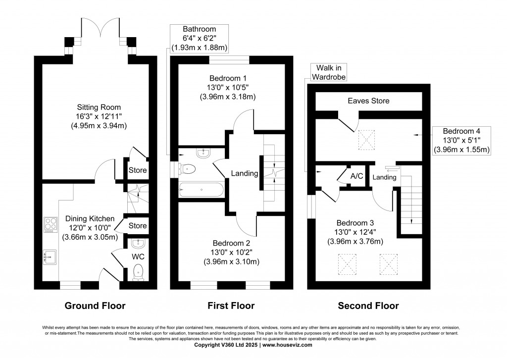 Floorplans For Cornmill Walk, Sutton-in-Craven