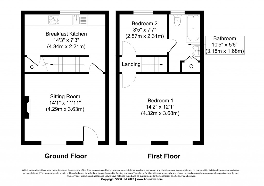 Floorplans For Cryer Row, Sutton-in-Craven