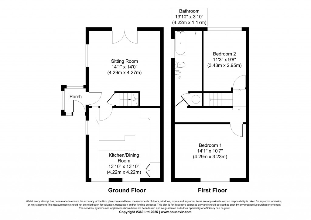 Floorplans For Colne Road, Glusburn