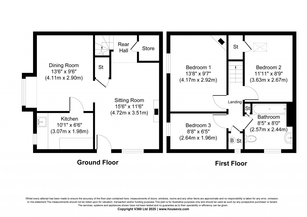 Floorplans For Townend Place, Glusburn
