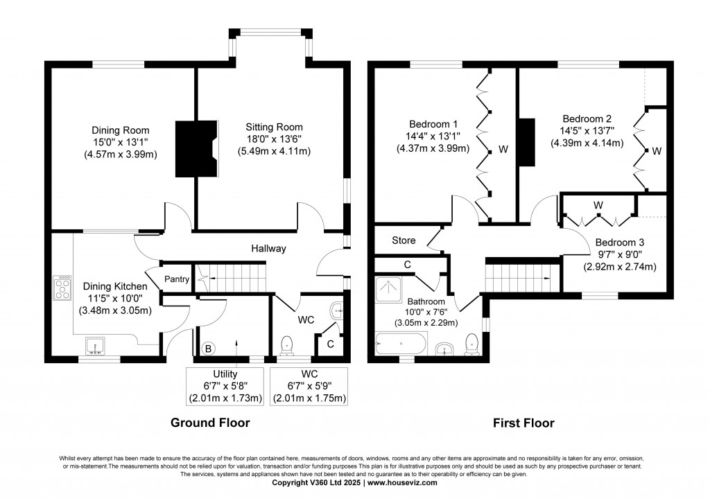 Floorplans For Bar House Lane, Utley