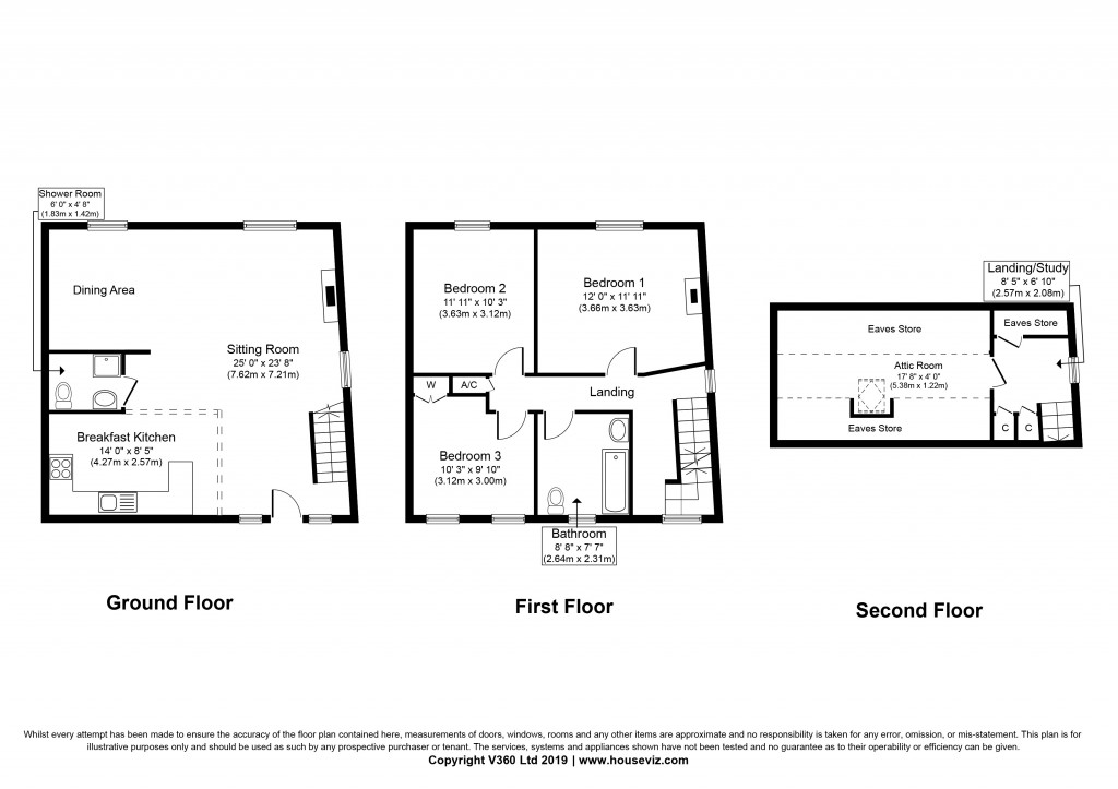 Floorplans For Fold Lane, Cowling