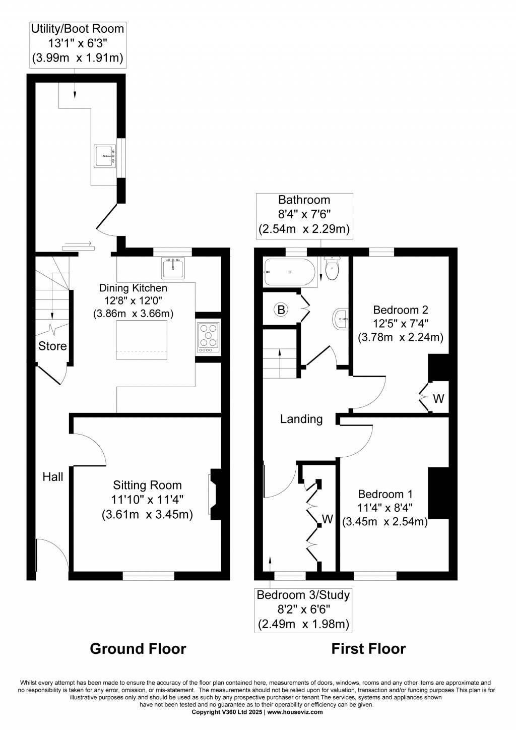 Floorplans For Bold Venture Street, Skipton