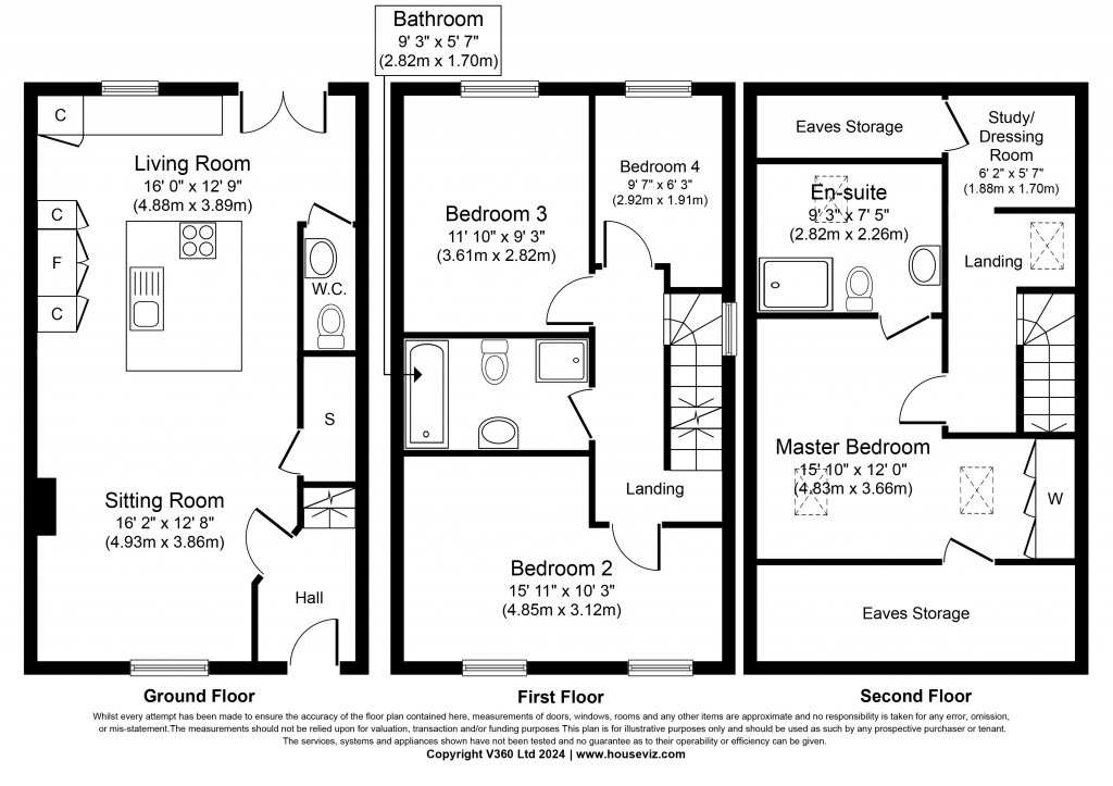 Floorplans For Stansfield Mews, Rook Street, Lothersdale