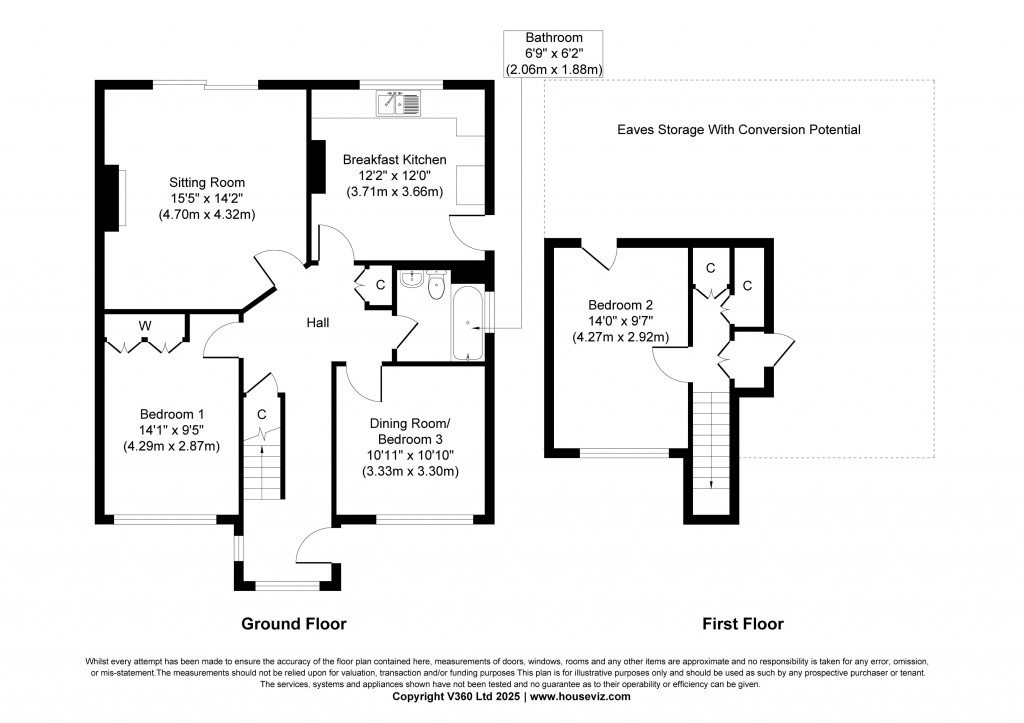 Floorplans For Halsteads Way, Steeton