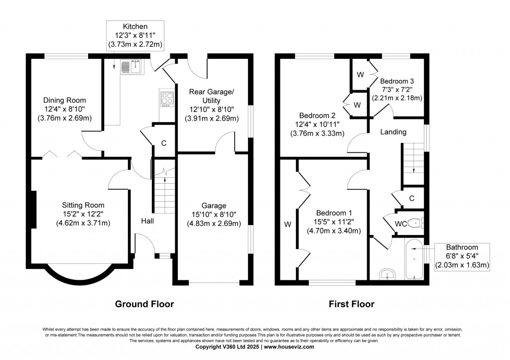 Floorplans For The Hawthorns, Sutton-in-Craven