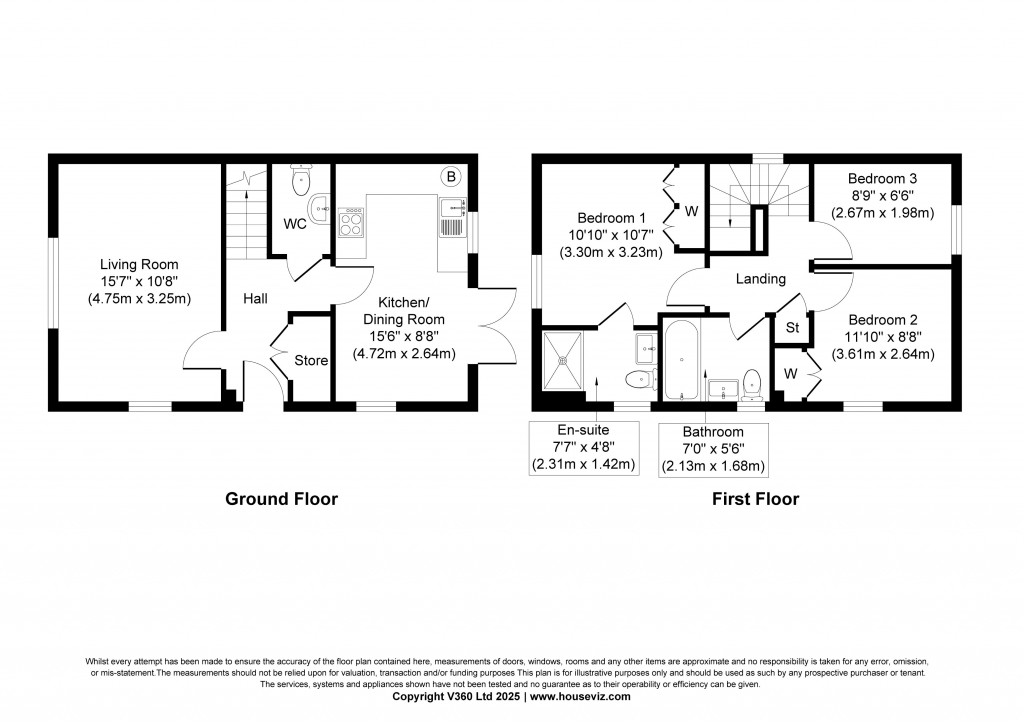 Floorplans For Brunel Drive, Silsden