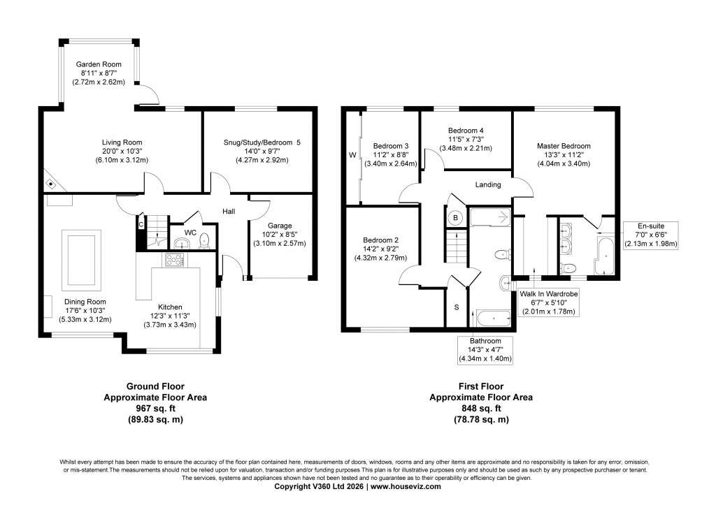 Floorplans For Uplands, Skipton