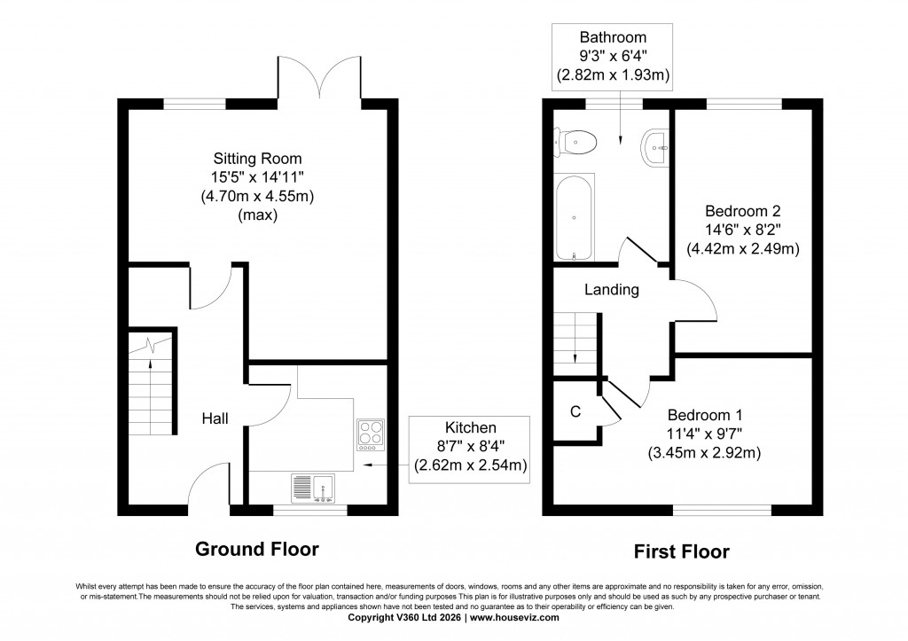 Floorplans For Willow Way, Sutton-in-Craven