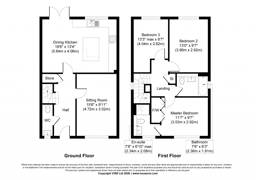 Floorplans For Lindley Moor Avenue, Skipton