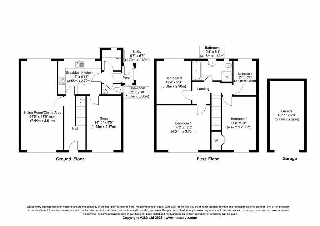 Floorplans For Bradley Avenue, Silsden