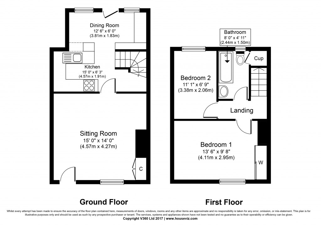 Floorplans For Church Street, Cross Hills