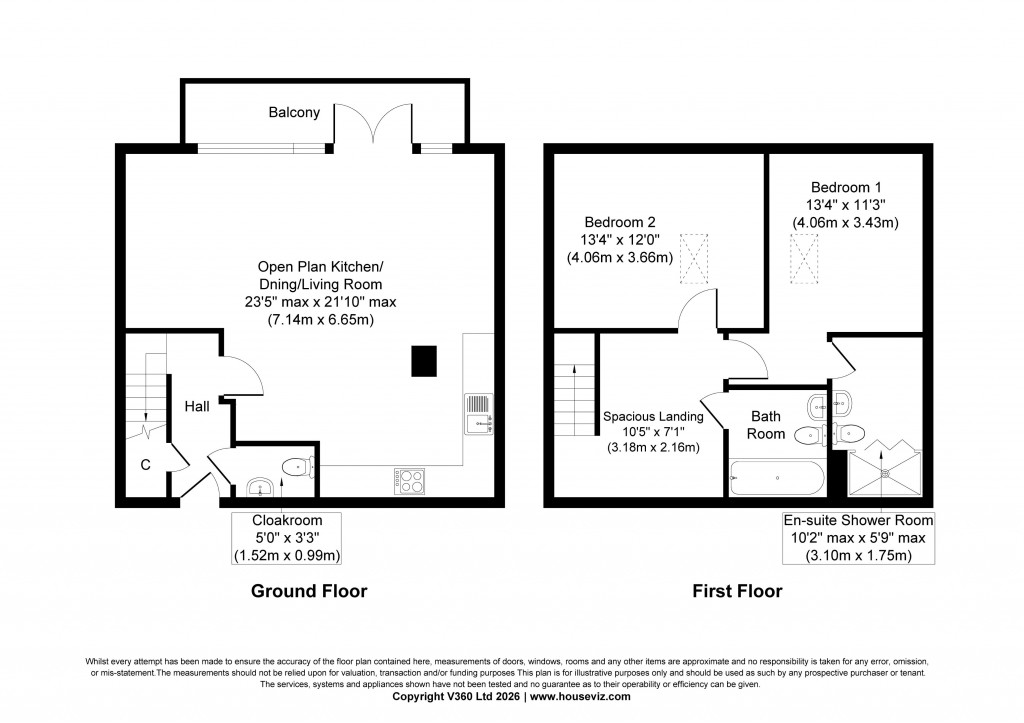 Floorplans For Primrose Mill, Tannery Lane, Embsay