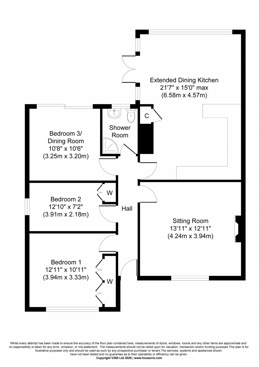 Floorplans For Hall Drive, Sutton-in-Craven