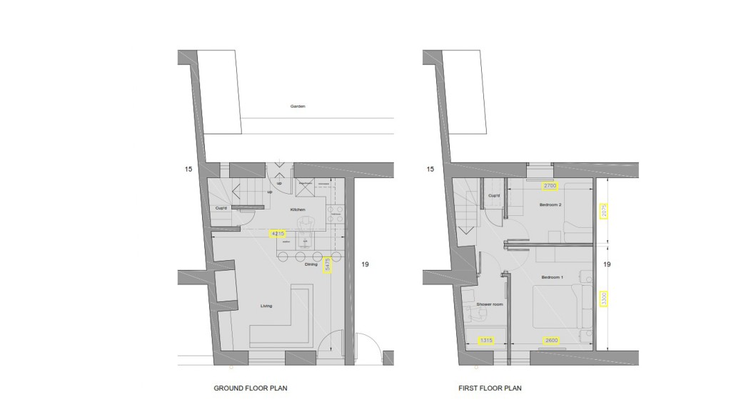 Floorplans For Green Lane, Glusburn