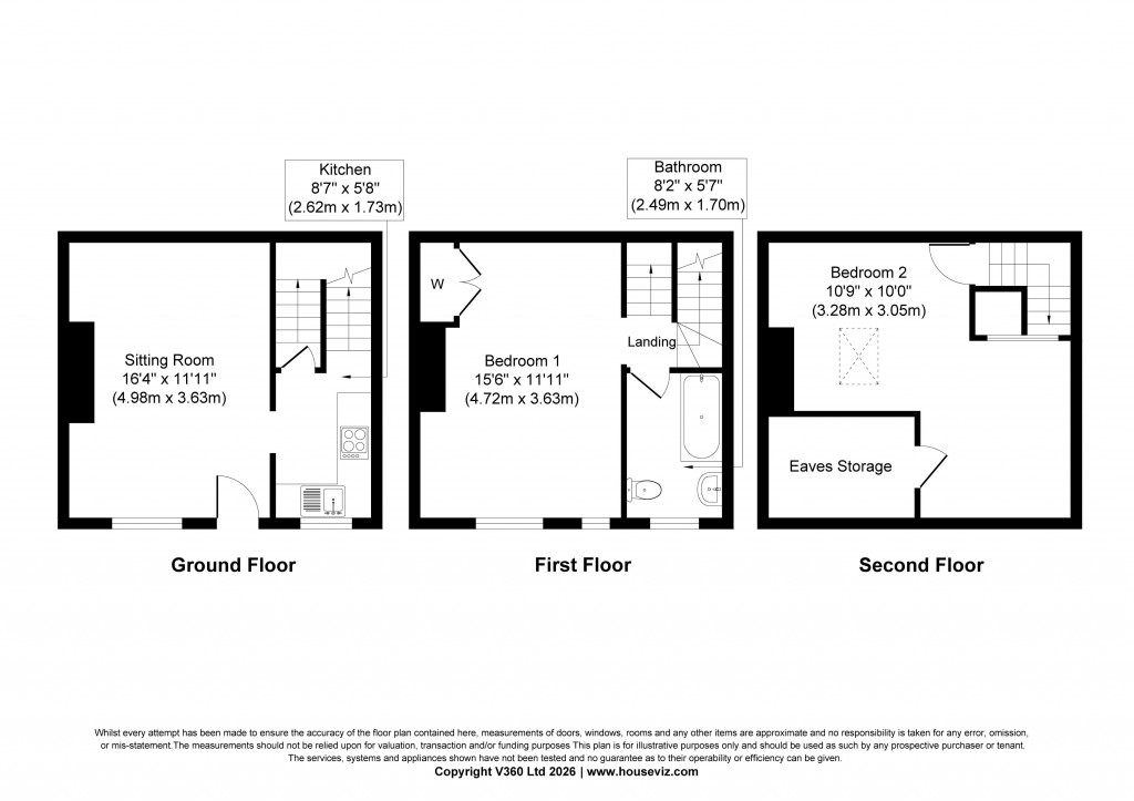 Floorplans For Croft Street, Glusburn