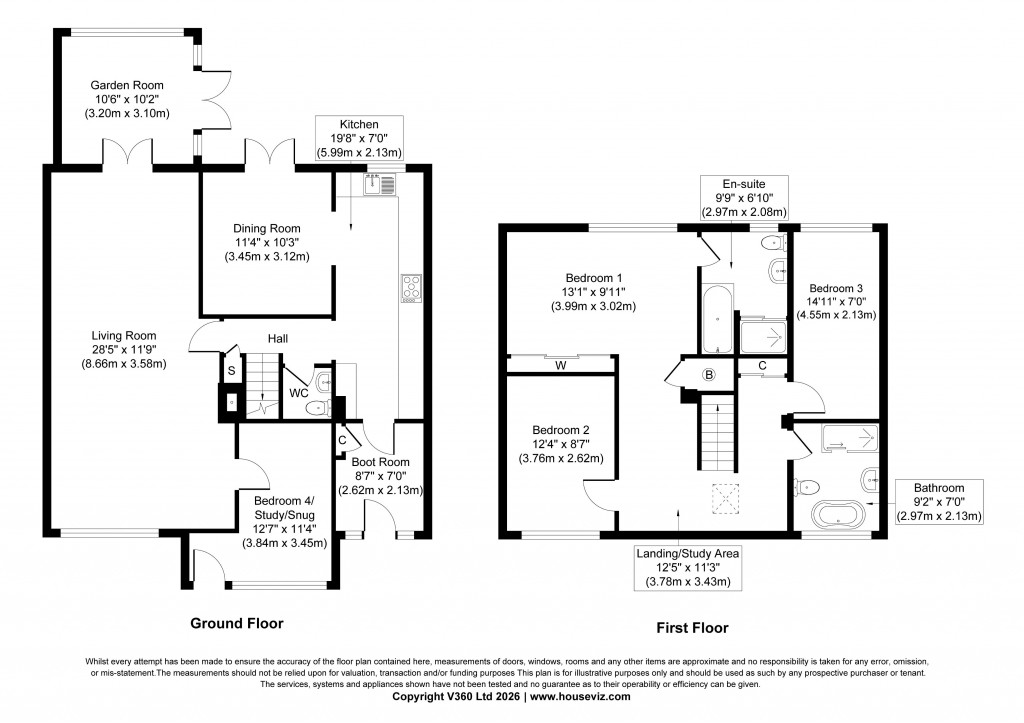 Floorplans For Meadow Lea, Sutton-in-Craven