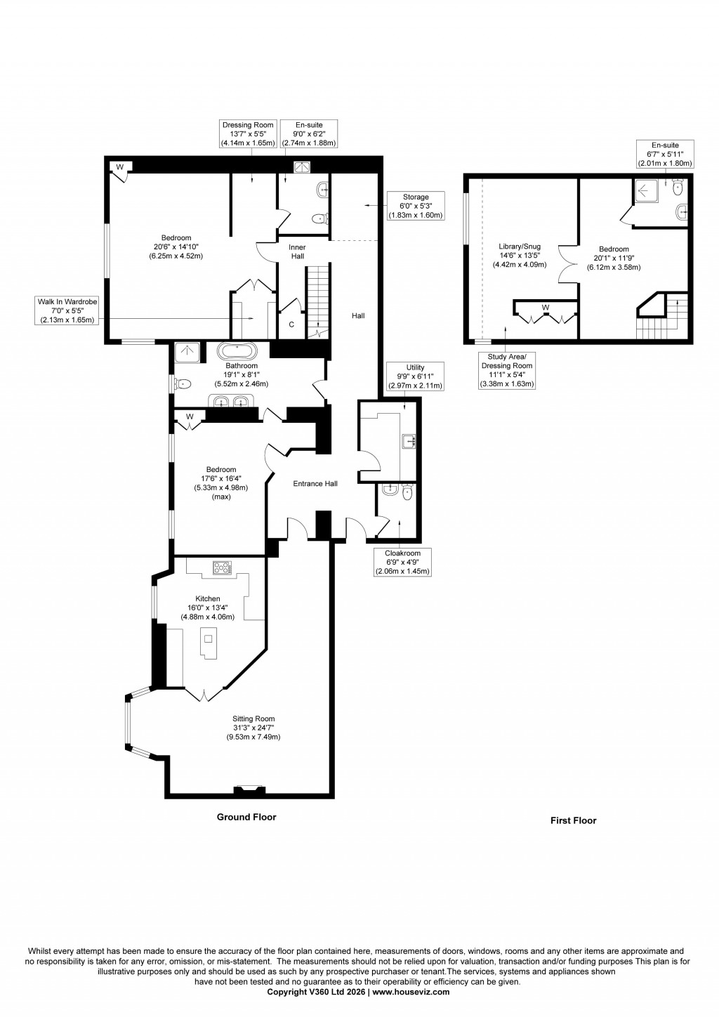 Floorplans For Eshton Hall, Eshton, Gargrave, Skipton