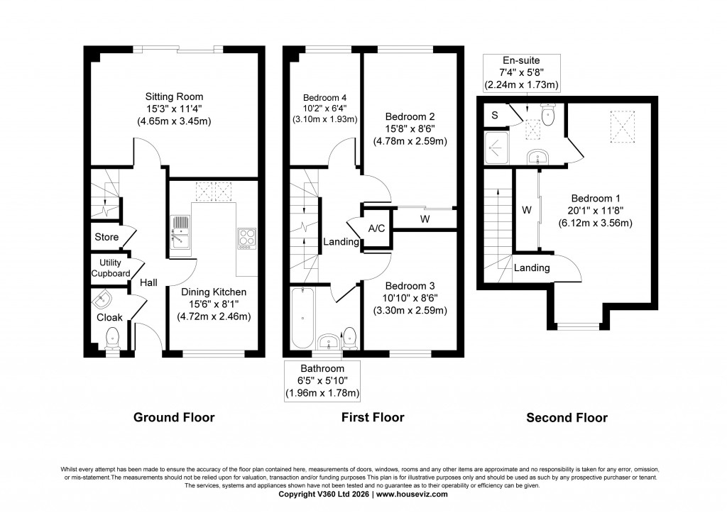 Floorplans For David Emmott Walk, Steeton