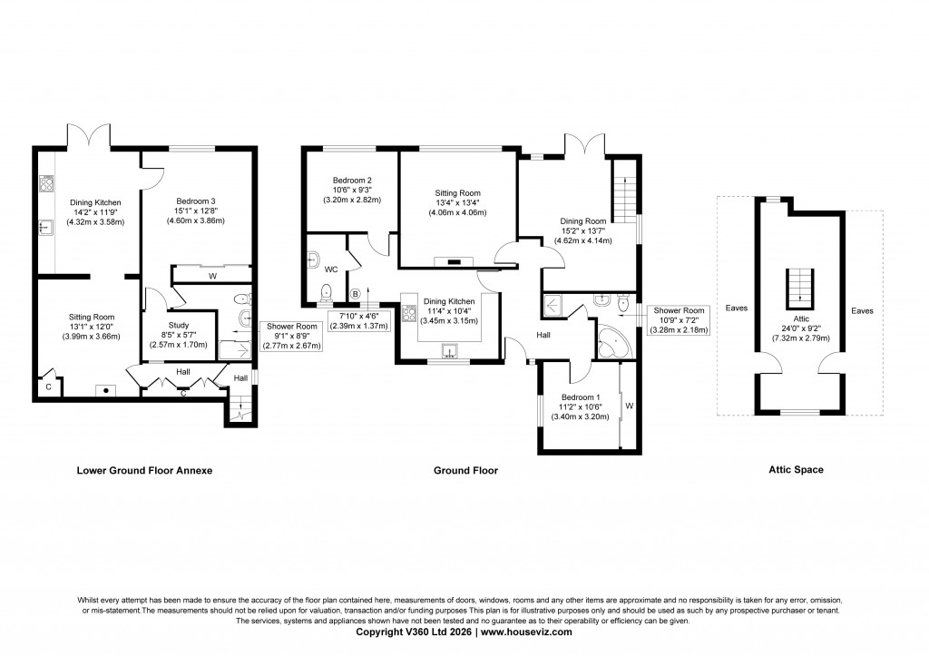 Floorplans For Bar House Lane, Utley