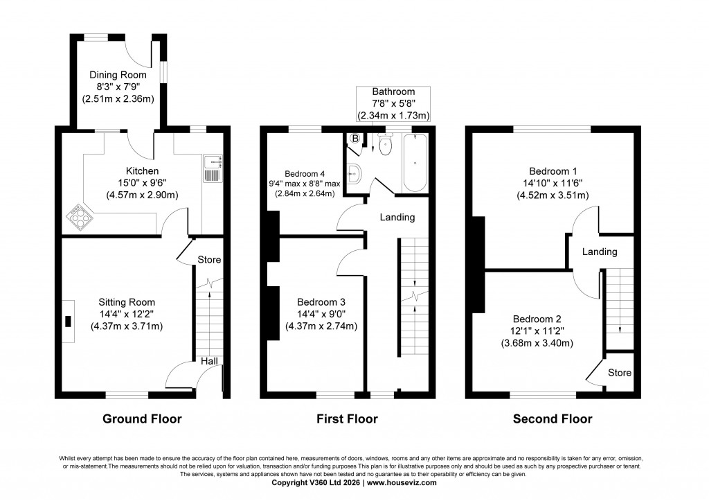 Floorplans For Elmsley Street, Steeton