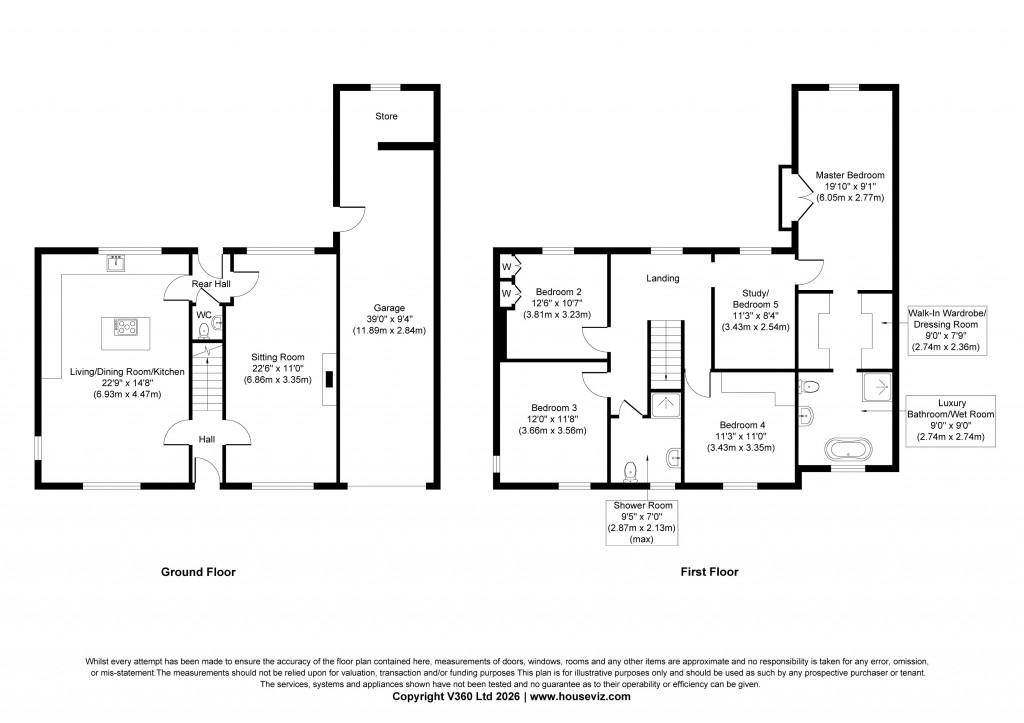 Floorplans For Park Road, Cross Hills