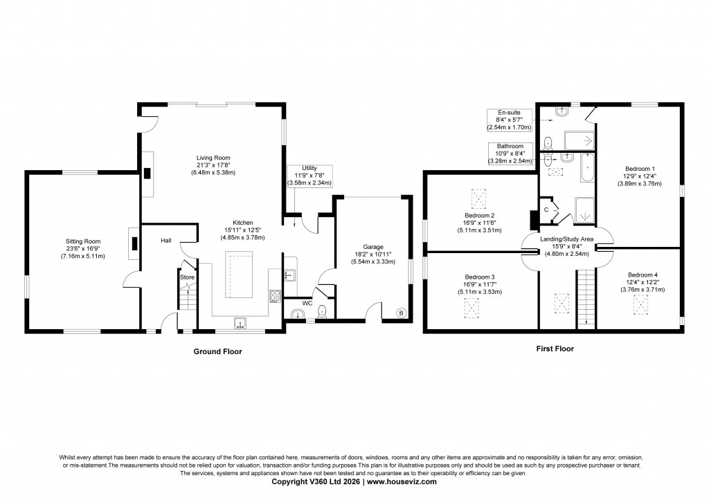Floorplans For Park Lane, Cowling