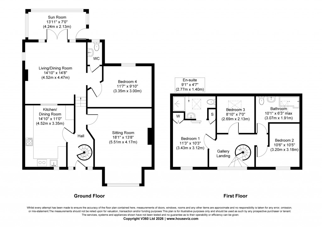 Floorplans For White Abbey, Glusburn