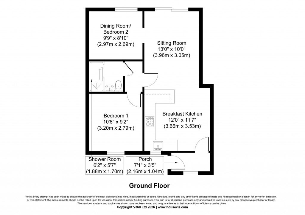 Floorplans For Park Drive, Sutton-in-Craven