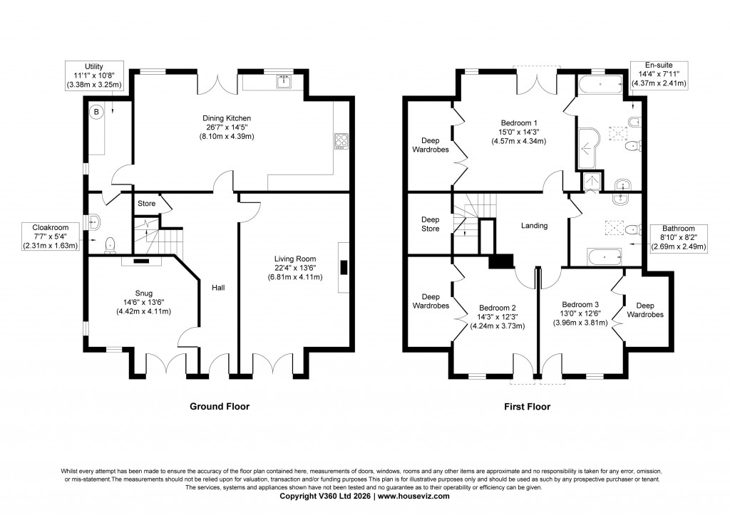Floorplans For Green Lane, Glusburn