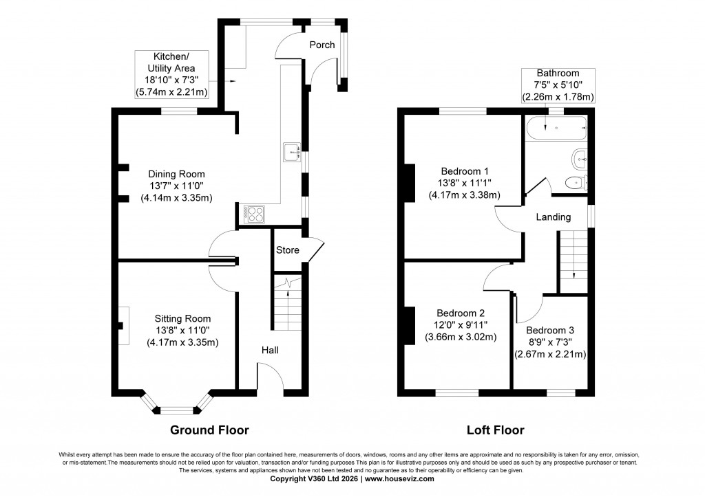 Floorplans For Skipton Road, Embsay