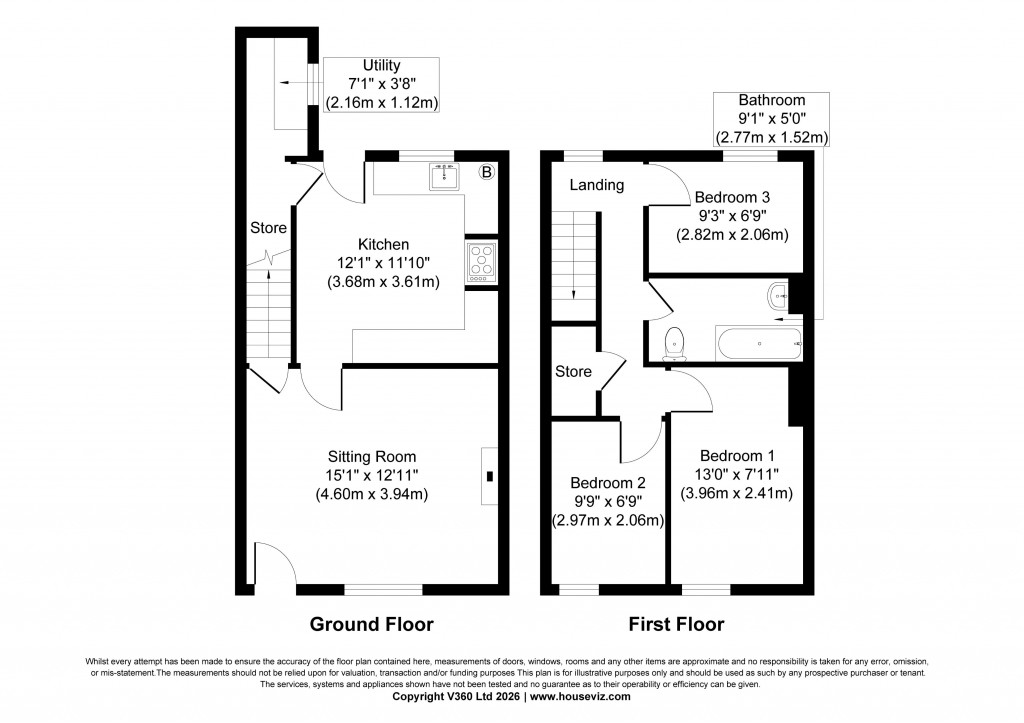 Floorplans For Thornton Street, Skipton