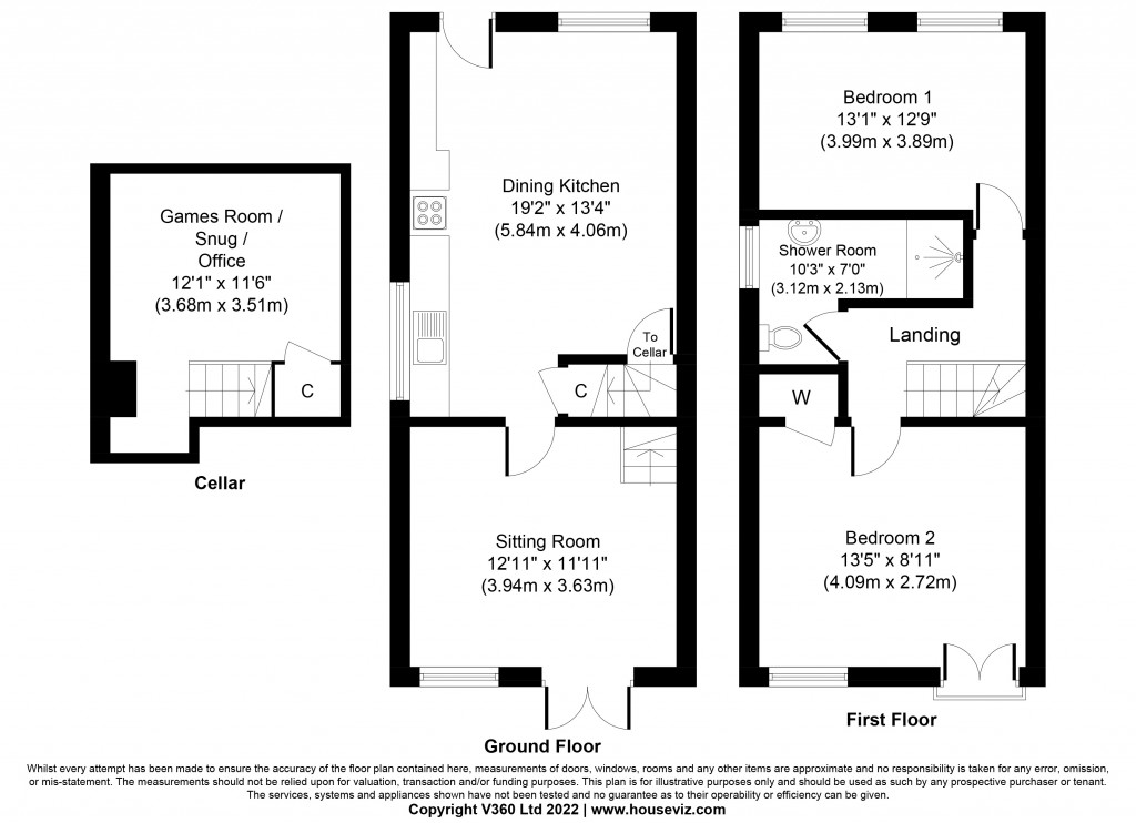 Floorplans For Park Lane, Sutton-in-Craven
