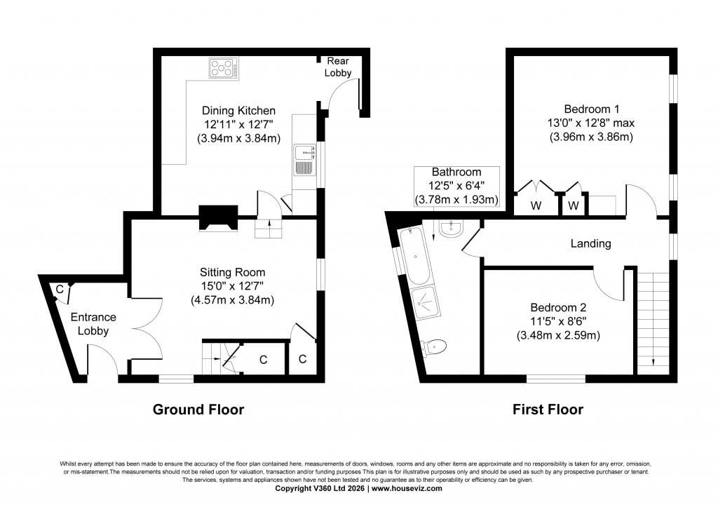 Floorplans For Highfield Lane, Silsden