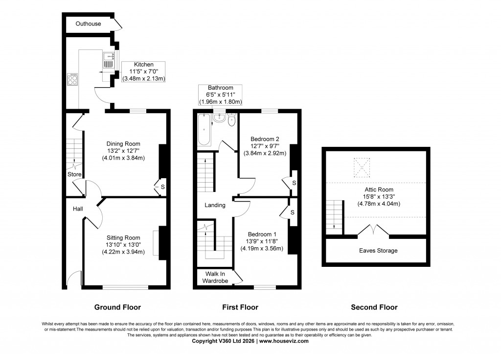 Floorplans For Park Road, Cowling