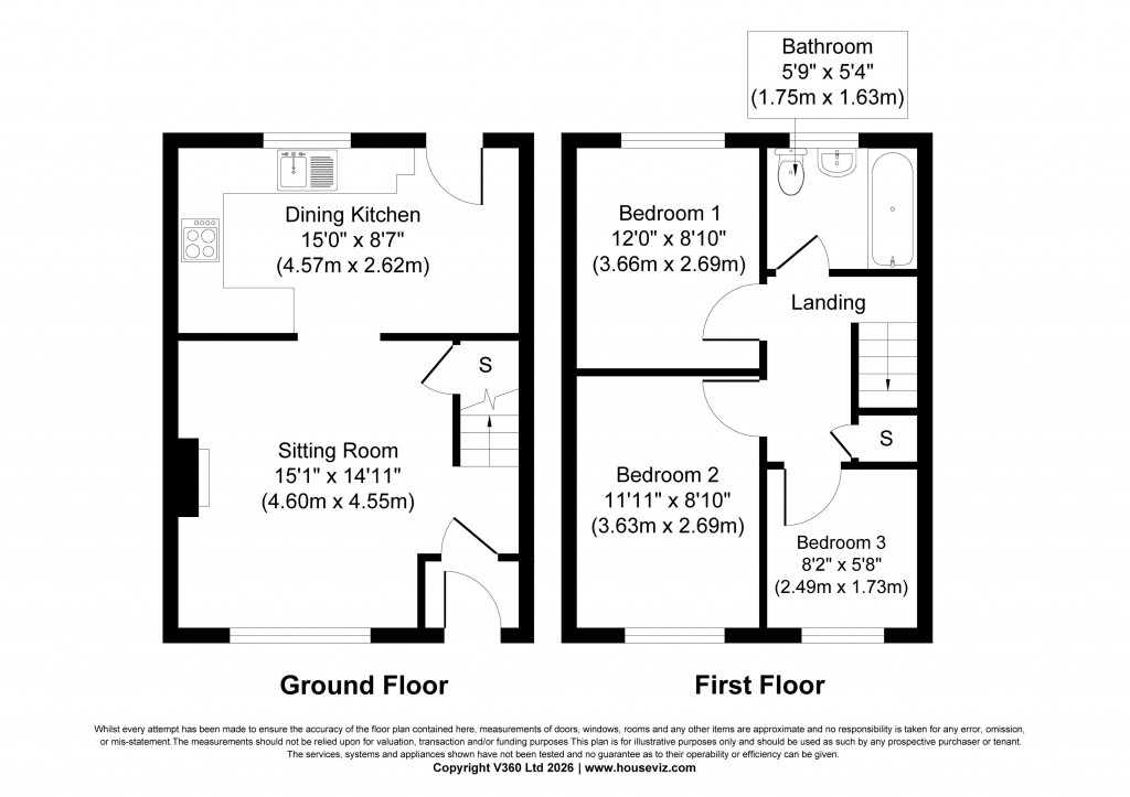 Floorplans For Keighley Road, Cowling