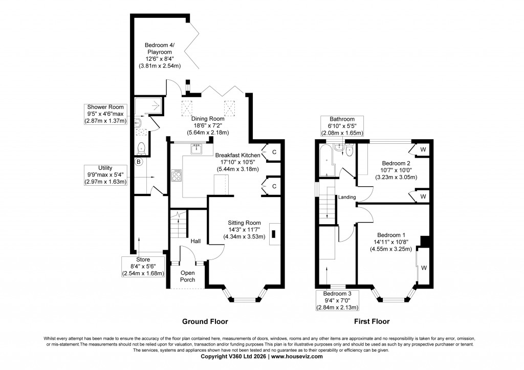 Floorplans For Halsteads Way, Steeton
