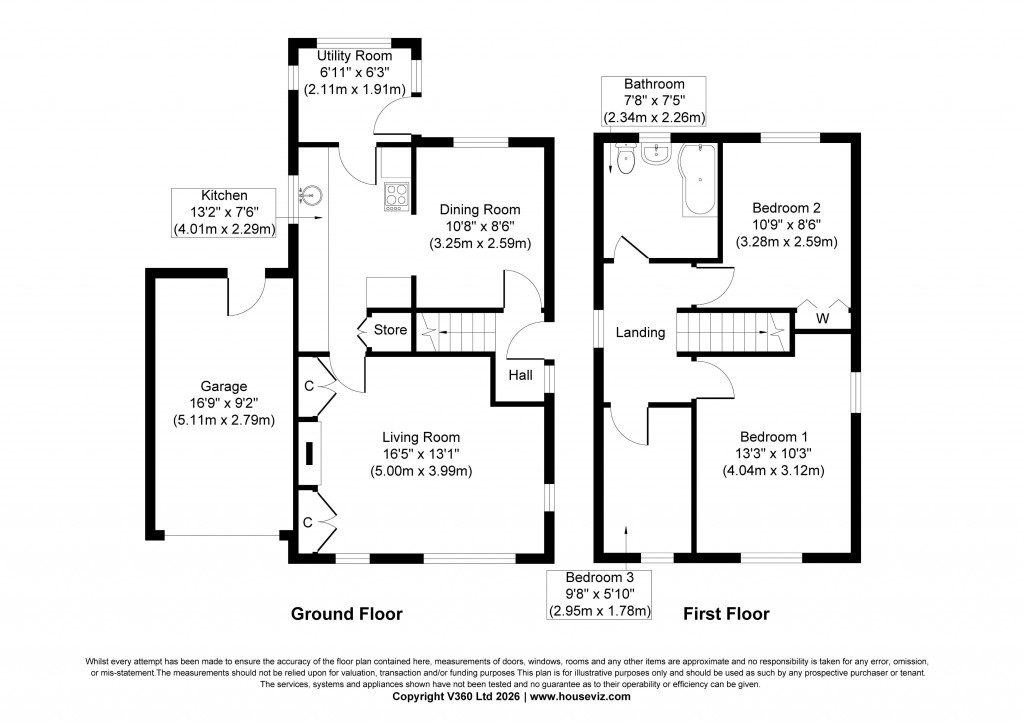 Floorplans For Airedale Avenue, Skipton