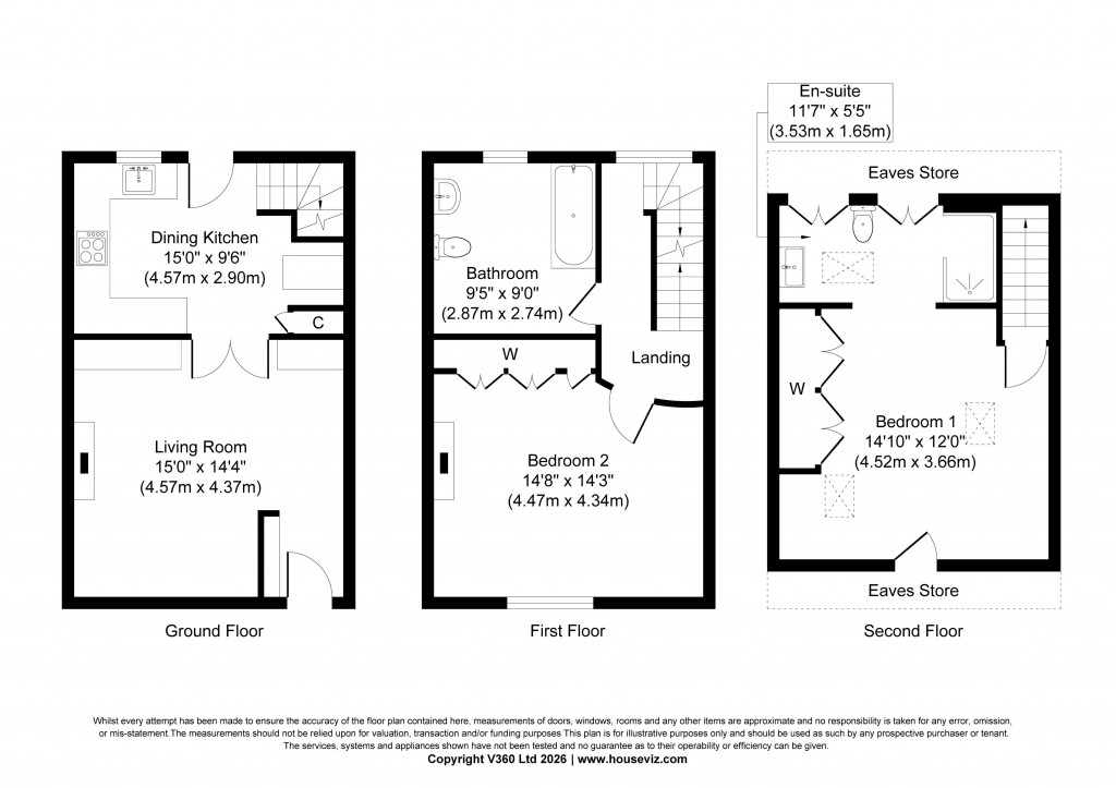 Floorplans For Elmsley Street, Steeton