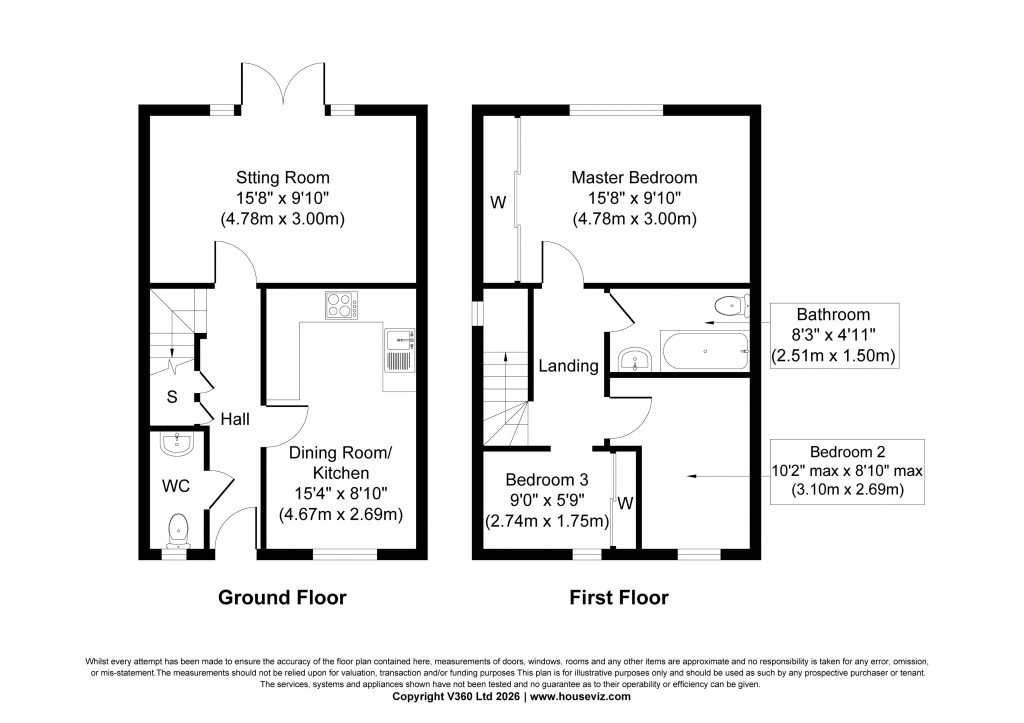 Floorplans For Chestnut Street, Cross Hills