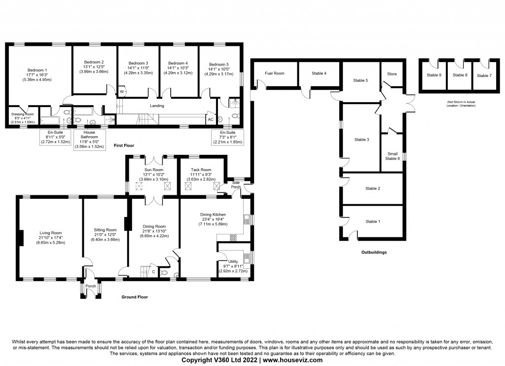 Floorplans For Reedshaw Farm, Cowling