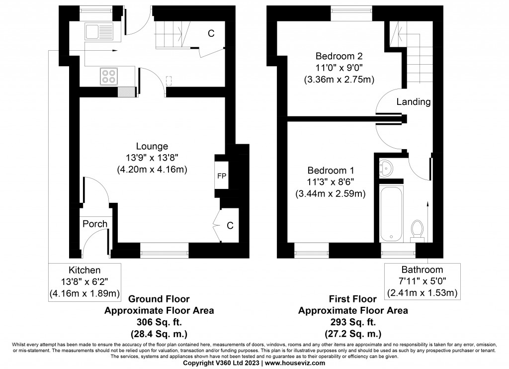 Floorplans For Albert Street, Sutton-in-Craven