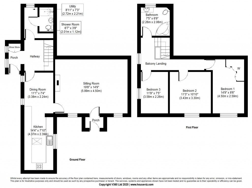 Floorplans For Park Lane Bottom, Cowling