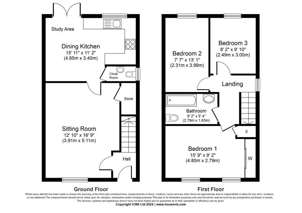 Floorplans For Clark House Way, Skipton