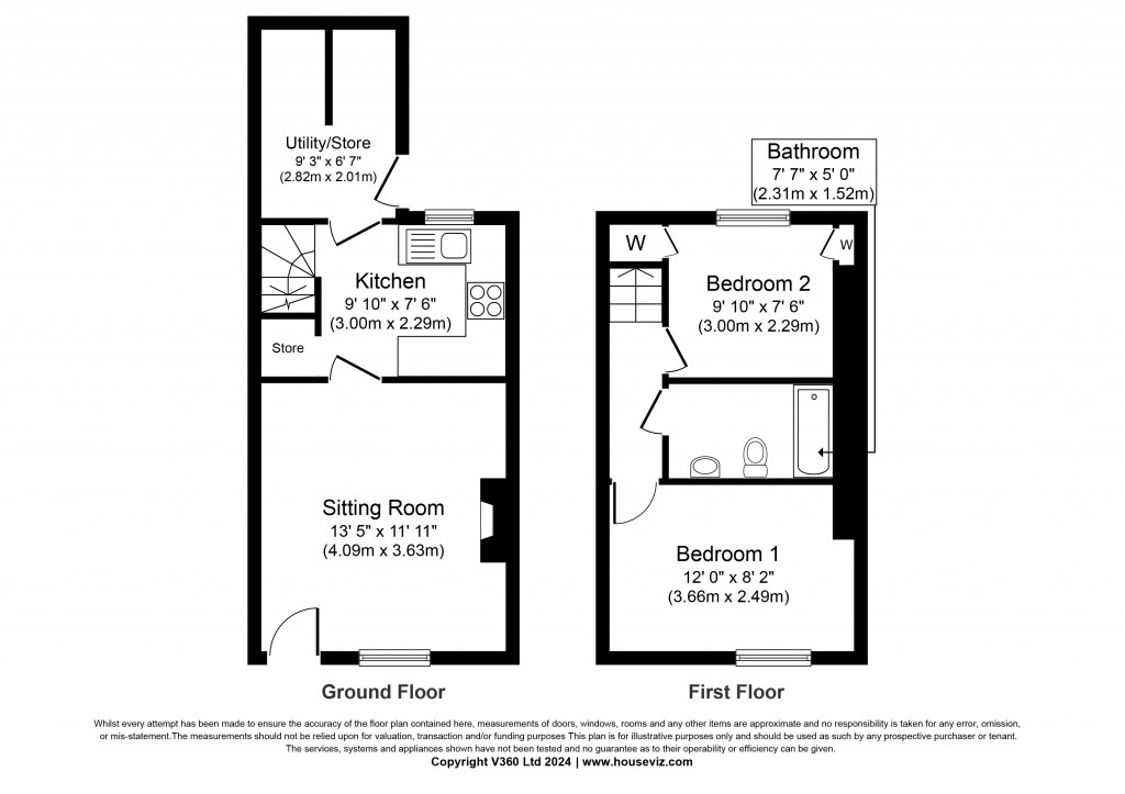 Floorplans For Keighley Road, Cowling